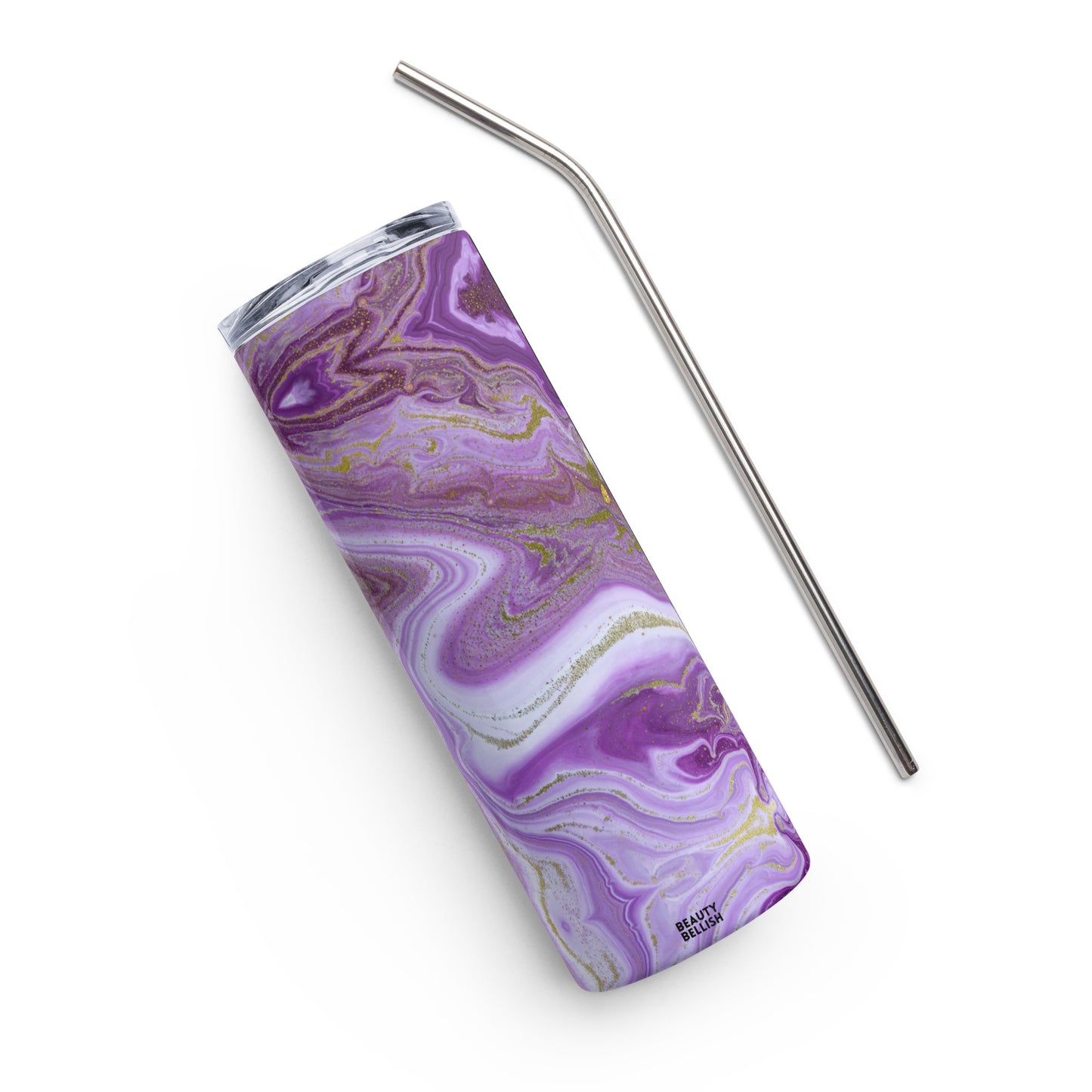 Purple Marble Tumbler
