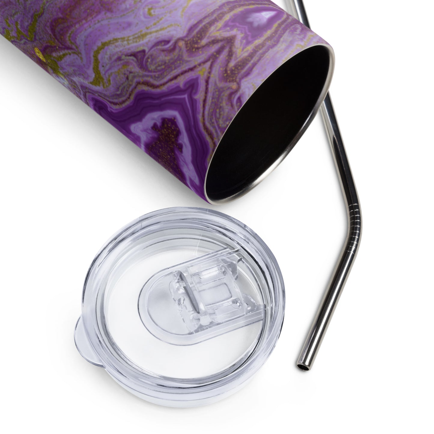 Purple Marble Tumbler