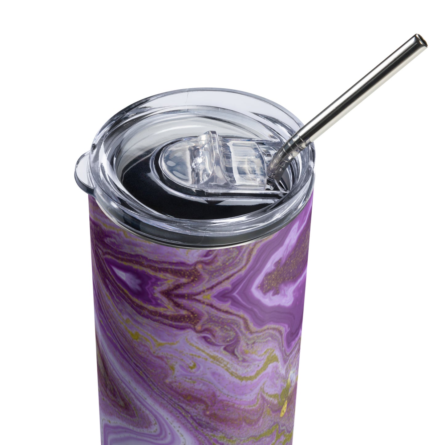 Purple Marble Tumbler